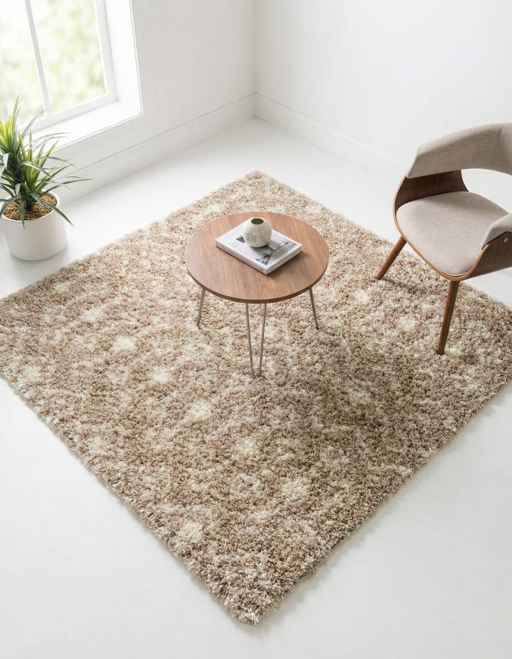 5' 3 x 5' 3 Moroccan Trellis Shag S...