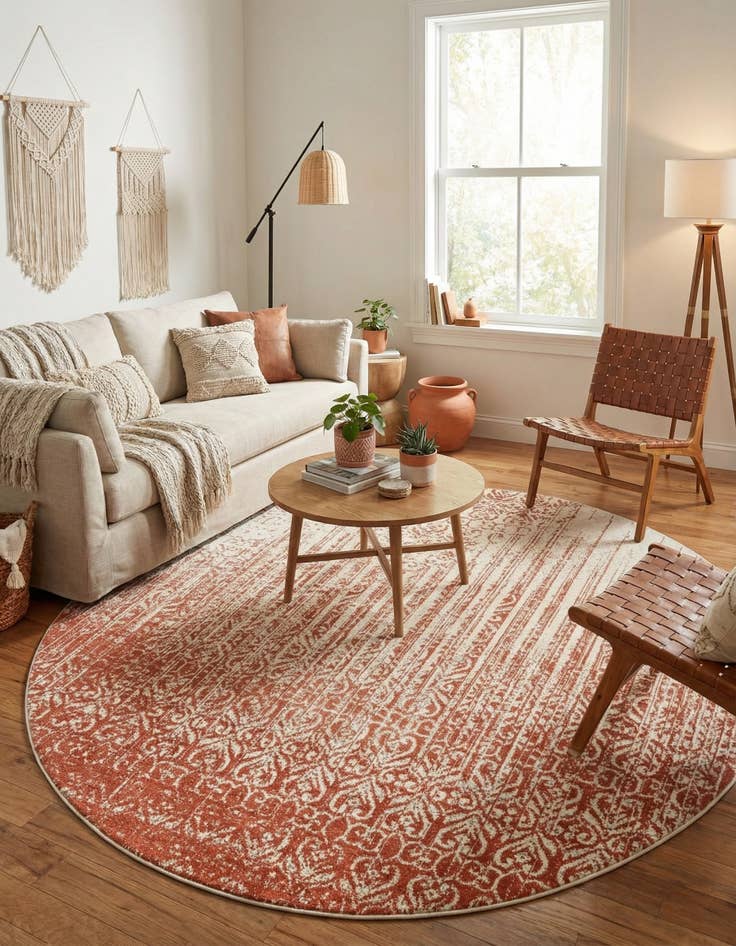 Detail image of  7' 10 x 7' 10 Angelica Round Rug