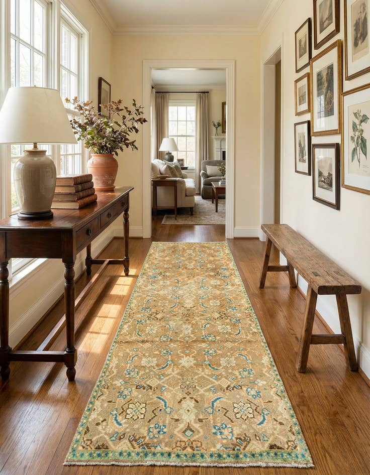 Detail image of 1' 11 x 7' 5 Hamedan Runner Rug