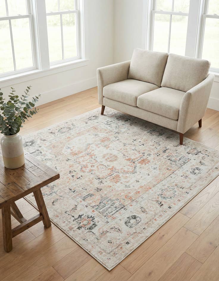 Detail image of 6' x 6' Madeline Vintage Square Rug