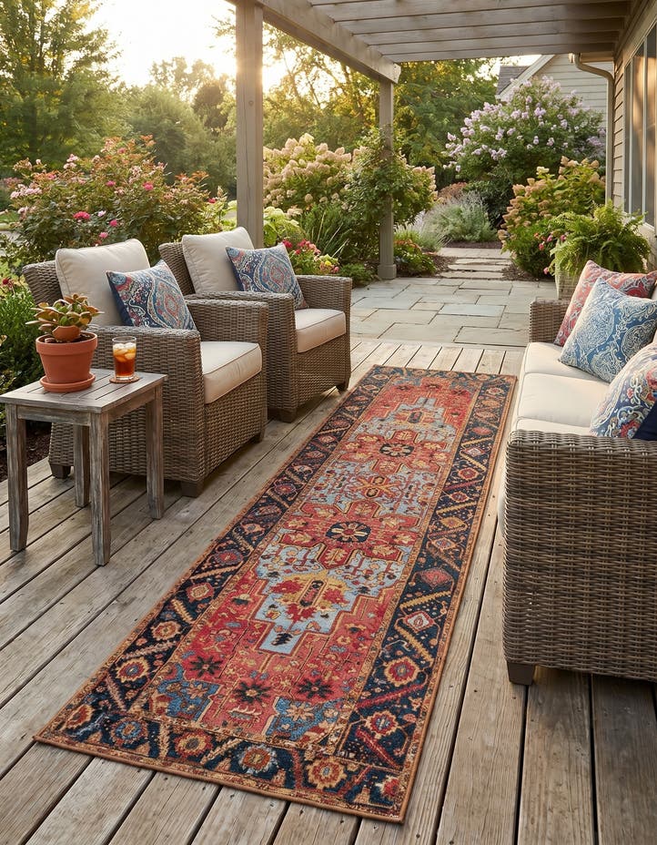 2' 7 x 10' Easy-Clean Traditional Indoor / Ou...