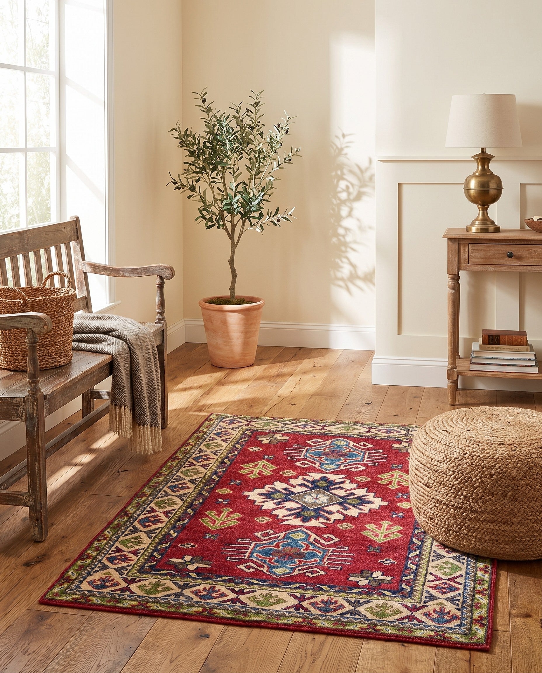 2' 7 x 3' 10 Hand Knotted Kazak Rug