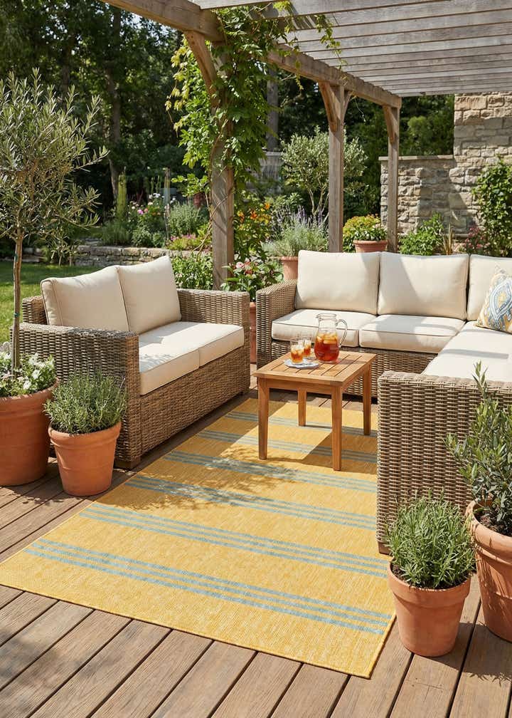 4' x 6' Easy-Clean Jill Zarin Anguilla Indoor / Outdoor Rug