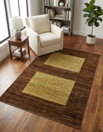 3' 10 x 5' 9 Hand Knotted Modern Ziegler Oriental Rug