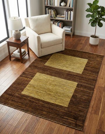 3' 10 x 5' 9 Hand Knotted Modern Ziegler Oriental Rug