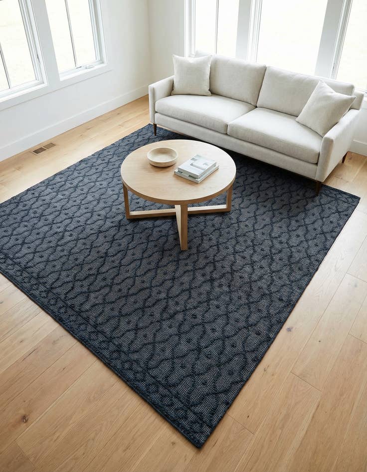 Detail image of 7' 10 x 7' 10  Hand Woven Larsa Jute Square Rug