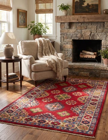 3' 1 x 5' 4 Hand Knotted Kazak Rug