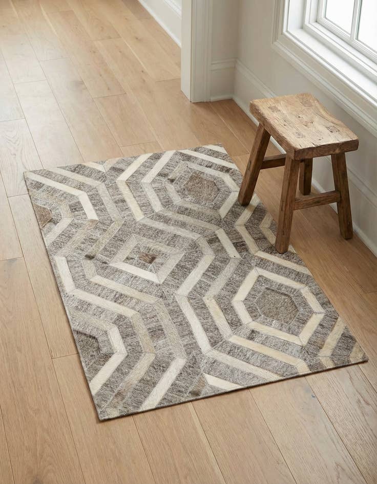 Detail image of 2' 1 x 3' 1 Cowhide Rug