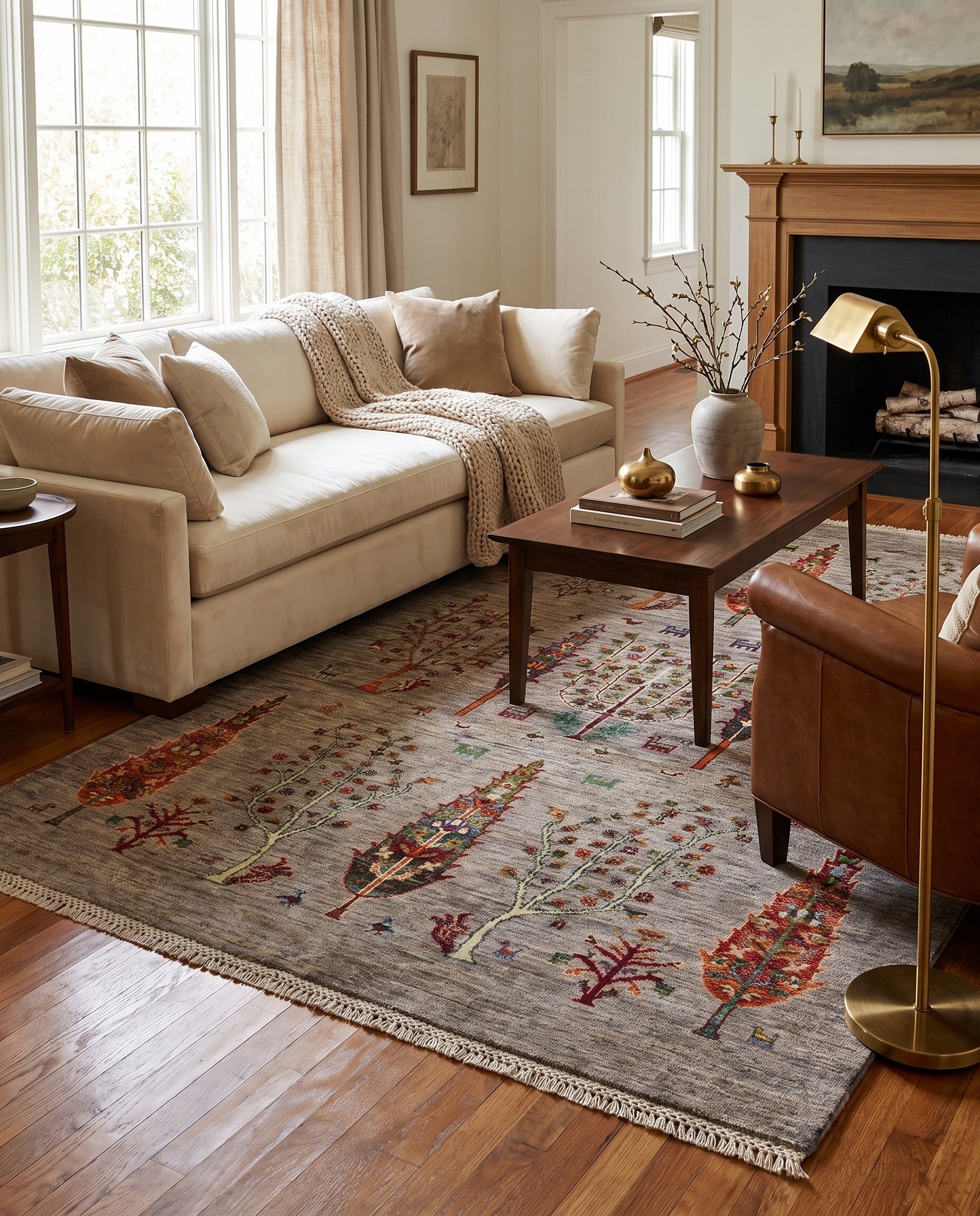 4' 2 x 5' 11 Hand Knotted Ariana Ziegler Rug