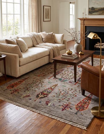 4' 2 x 5' 11 Hand Knotted Ariana Ziegler Rug