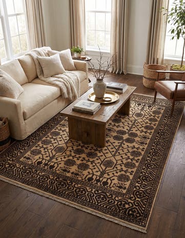 5' x 6' 6 Hand Knotted Ziegler Modern Rug