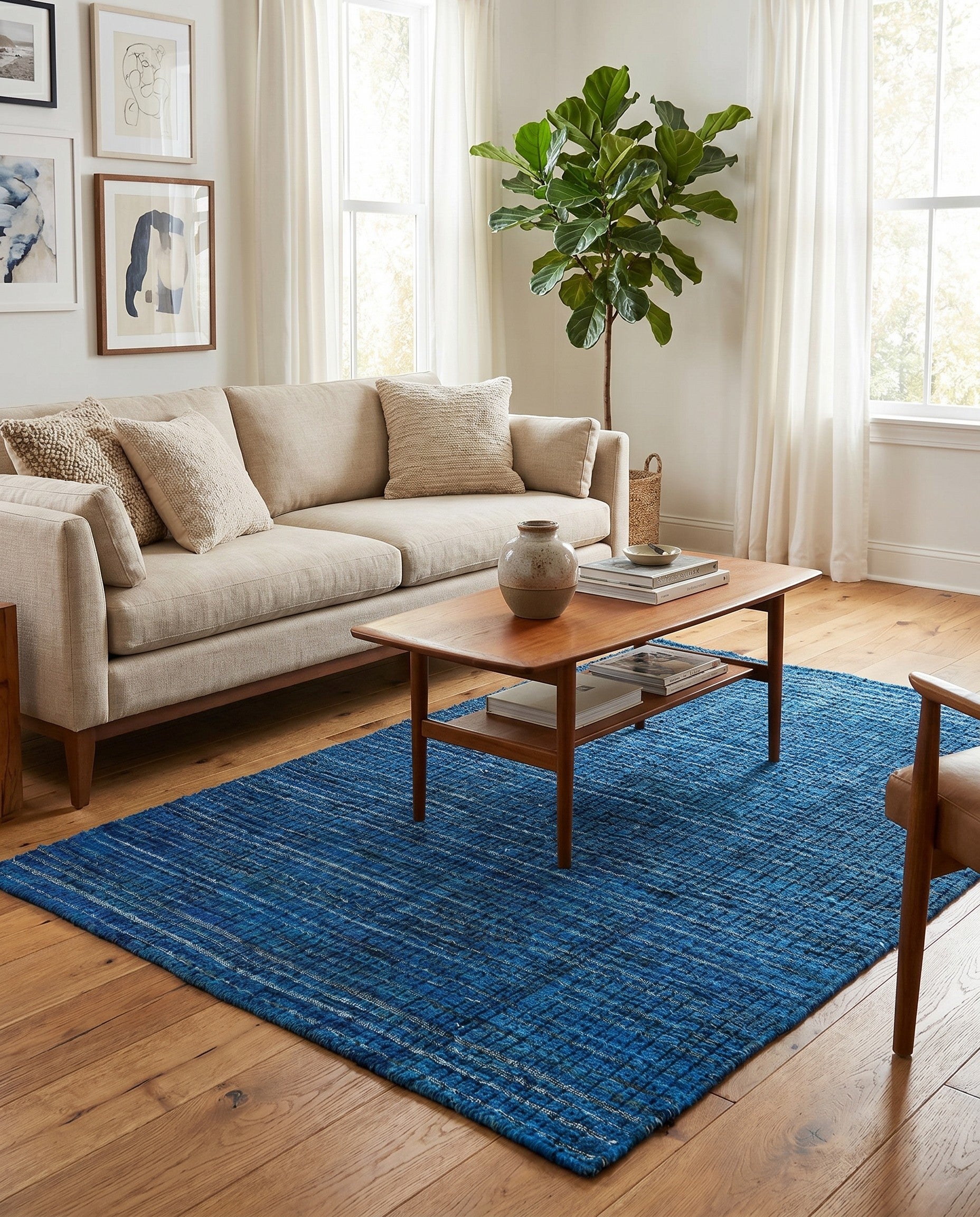 3' 9 x 5' 11 Hand Knotted Darya Wool Rug