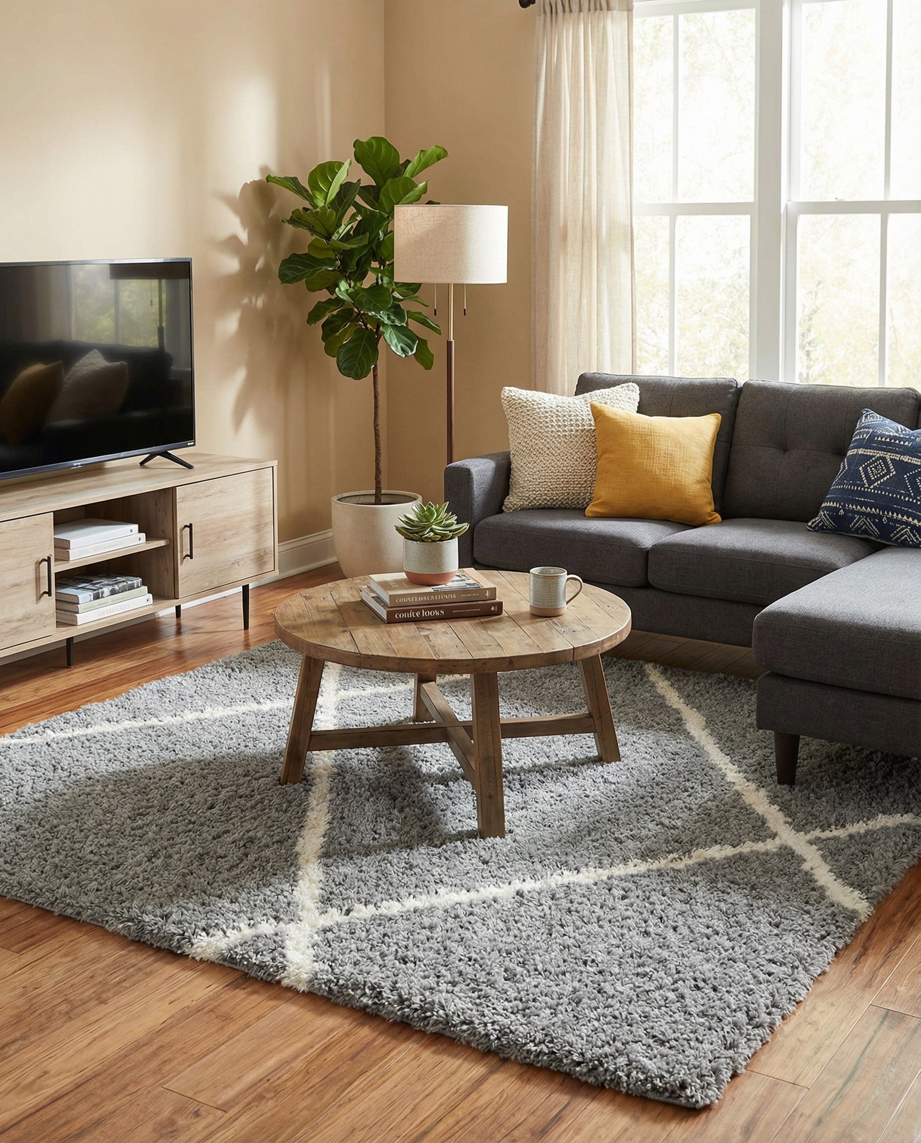 8' x 8' Infinity Shag Square Rug