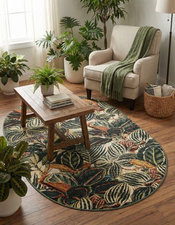 Blossom Oval Rug
