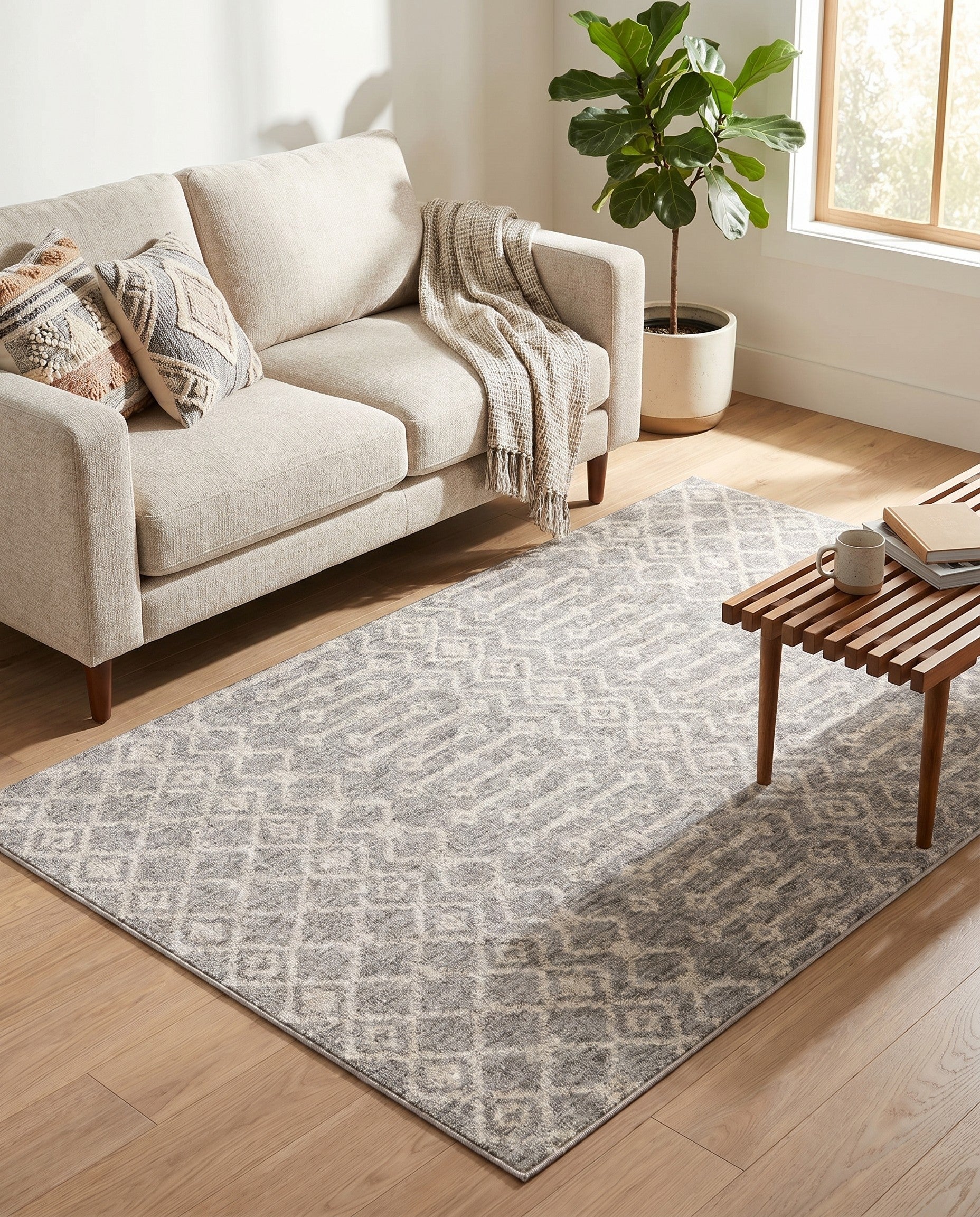 4' x 6' Eco Trellis Rug