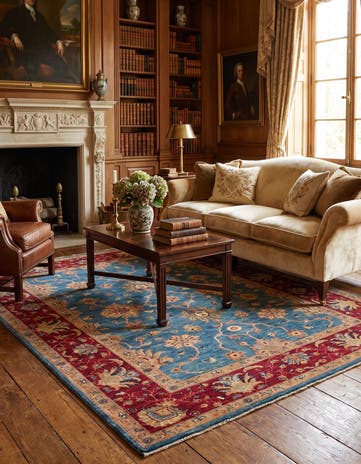 5' 5 x 6' 7 Hand Knotted Ziegler Rug