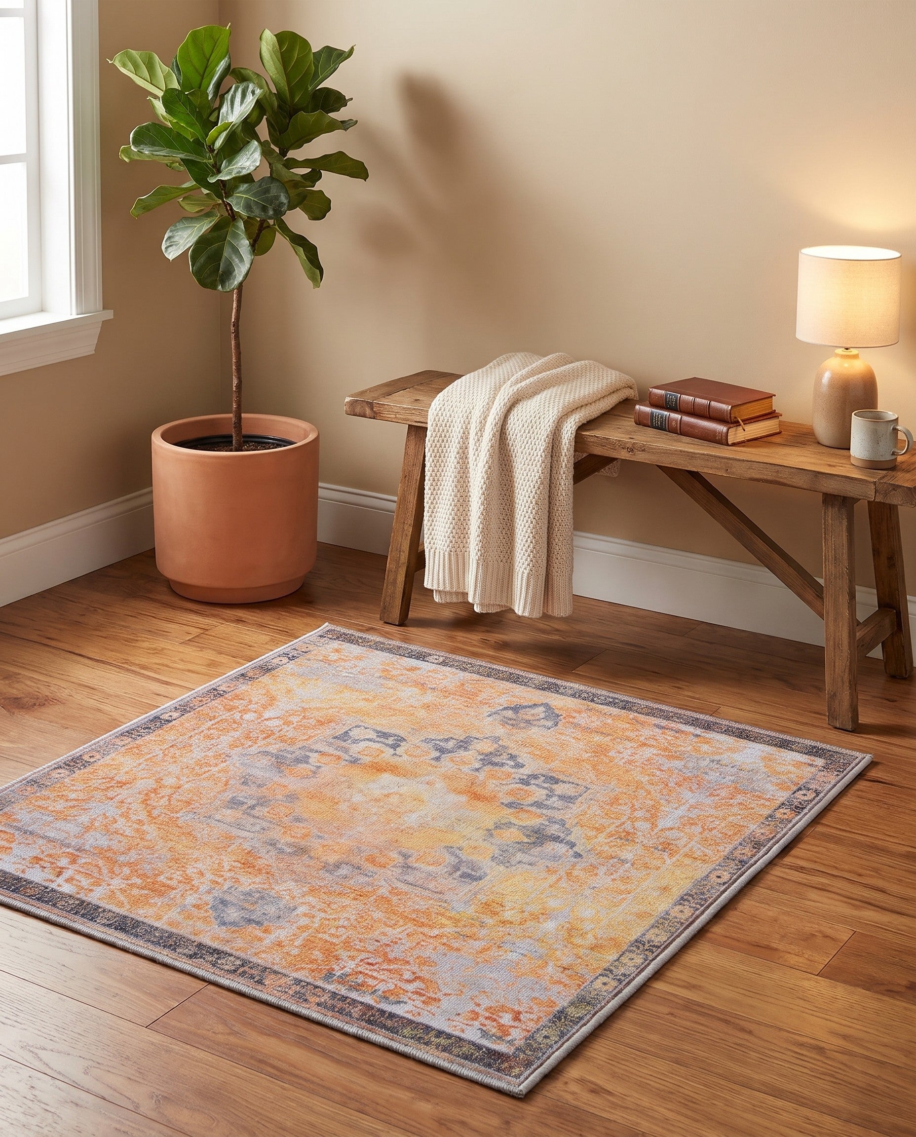 100cm x 100cm Renaissance Square Rug