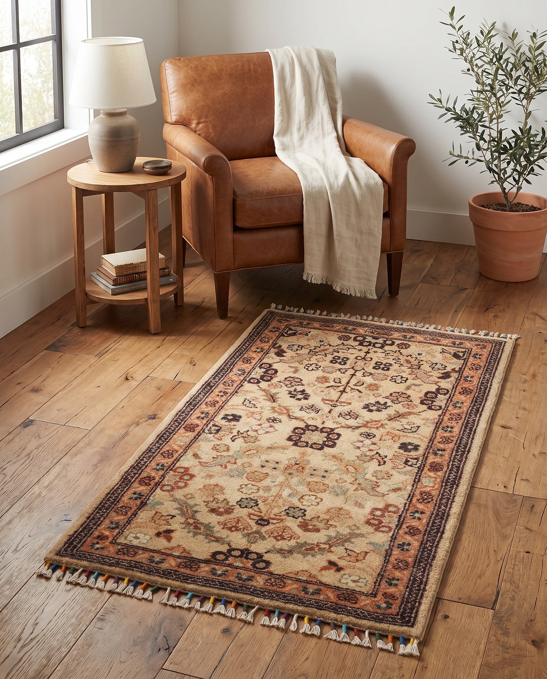 2' x 3' 5 Hand Knotted Ariana Ziegler Rug