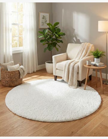 6' x 6' Everyday Shag Round Rug