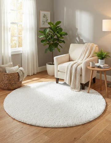 6' x 6' Everyday Shag Round Rug