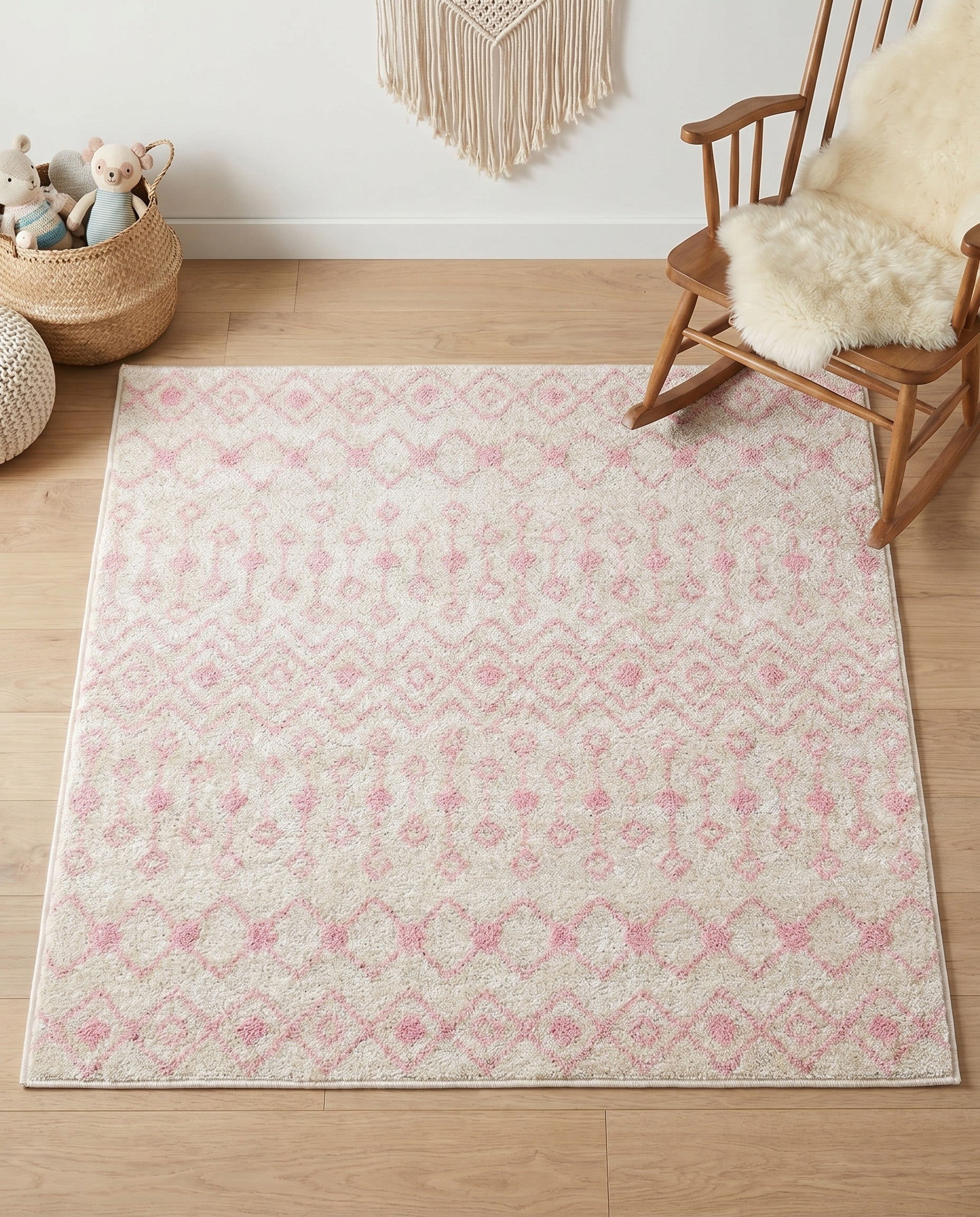 4' x 4' Moroccan Trellis Square Rug