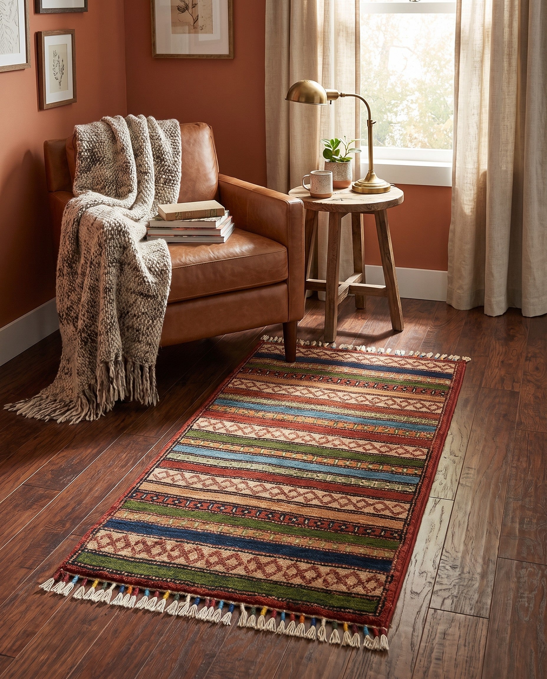1' 8 x 3' 4 Hand Knotted Ariana Ziegler Rug