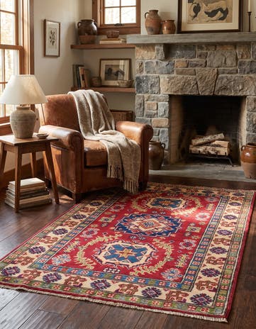 2' 7 x 4' 1 Hand Knotted Kazak Rug