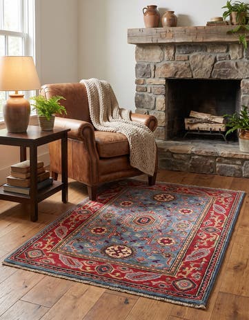 2' 9 x 3' 11 Hand Knotted Kazak Rug
