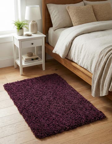 2' x 3' Solid Shag Rug