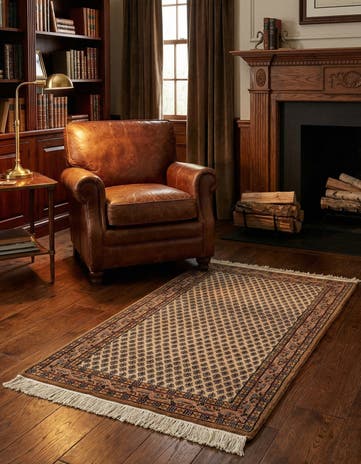 3' 1 x 5' 3 Hand Knotted Mir Wool Rug