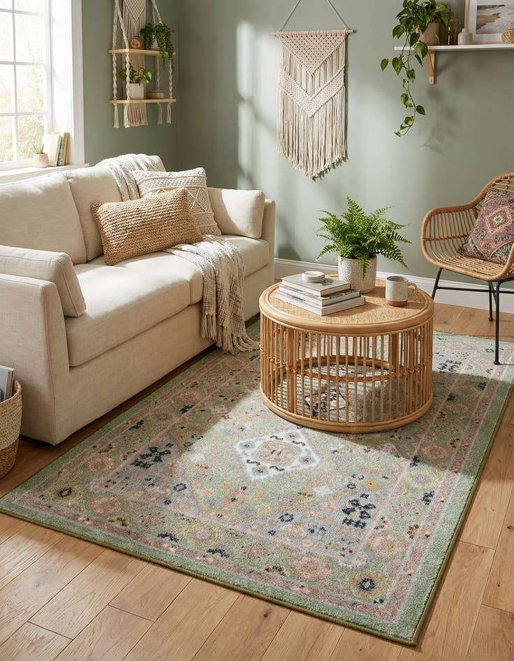 Detail image of 3' 3 x 5' 3 Kamala Washable Rug