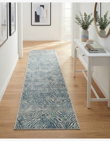 Blue Finsbury Runner Rug
