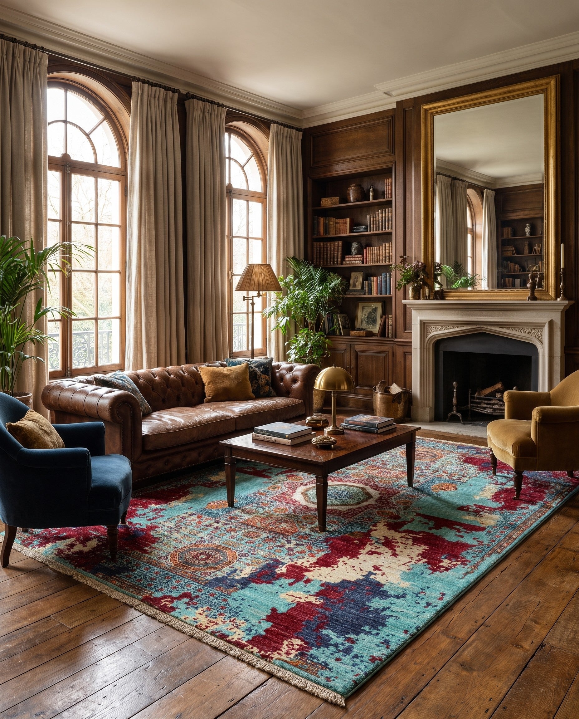 5' 10 x 8' 2 Hand Knotted Mamluk Ziegler Rug