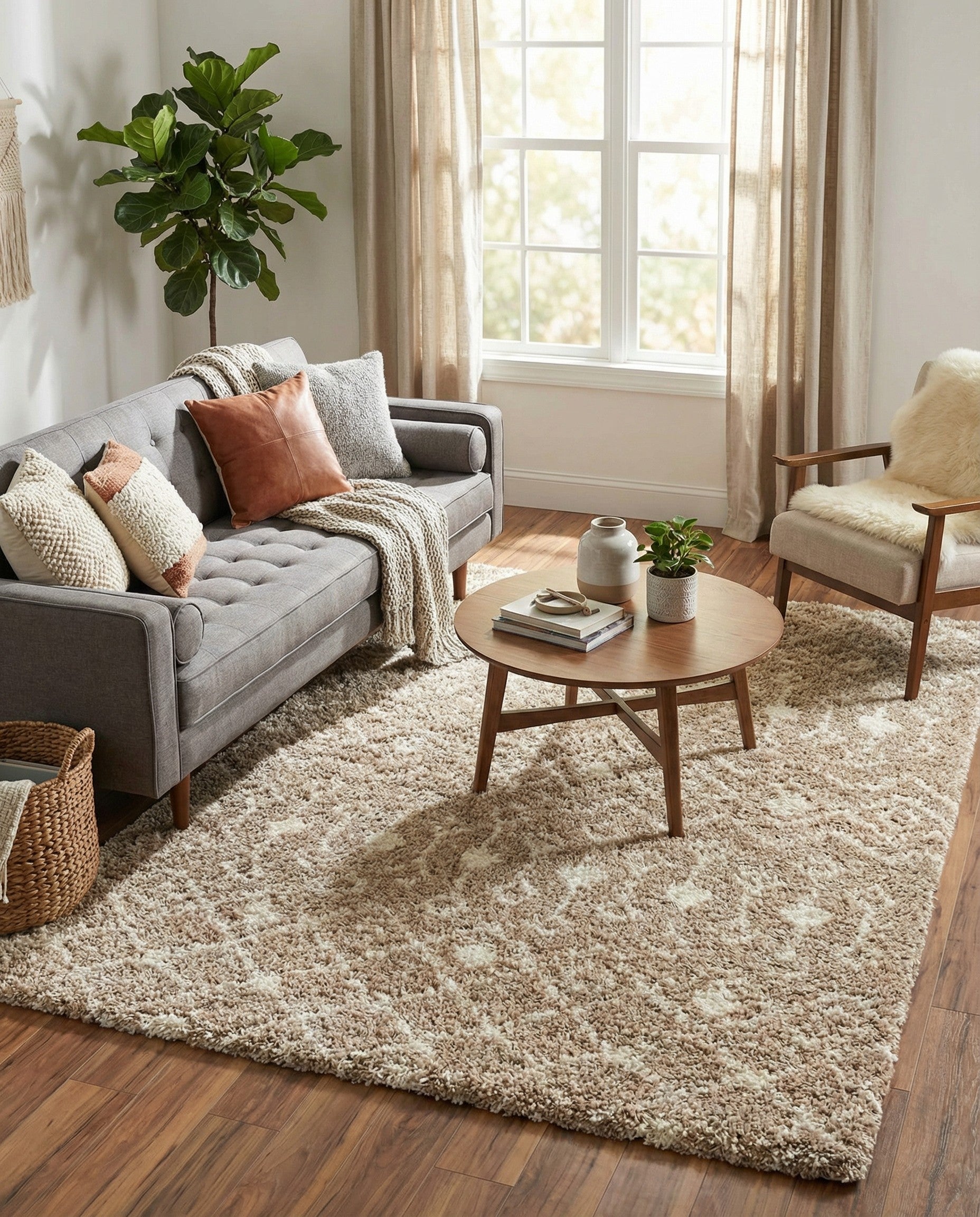 7' 10 x 10' Moroccan Trellis Shag Rug