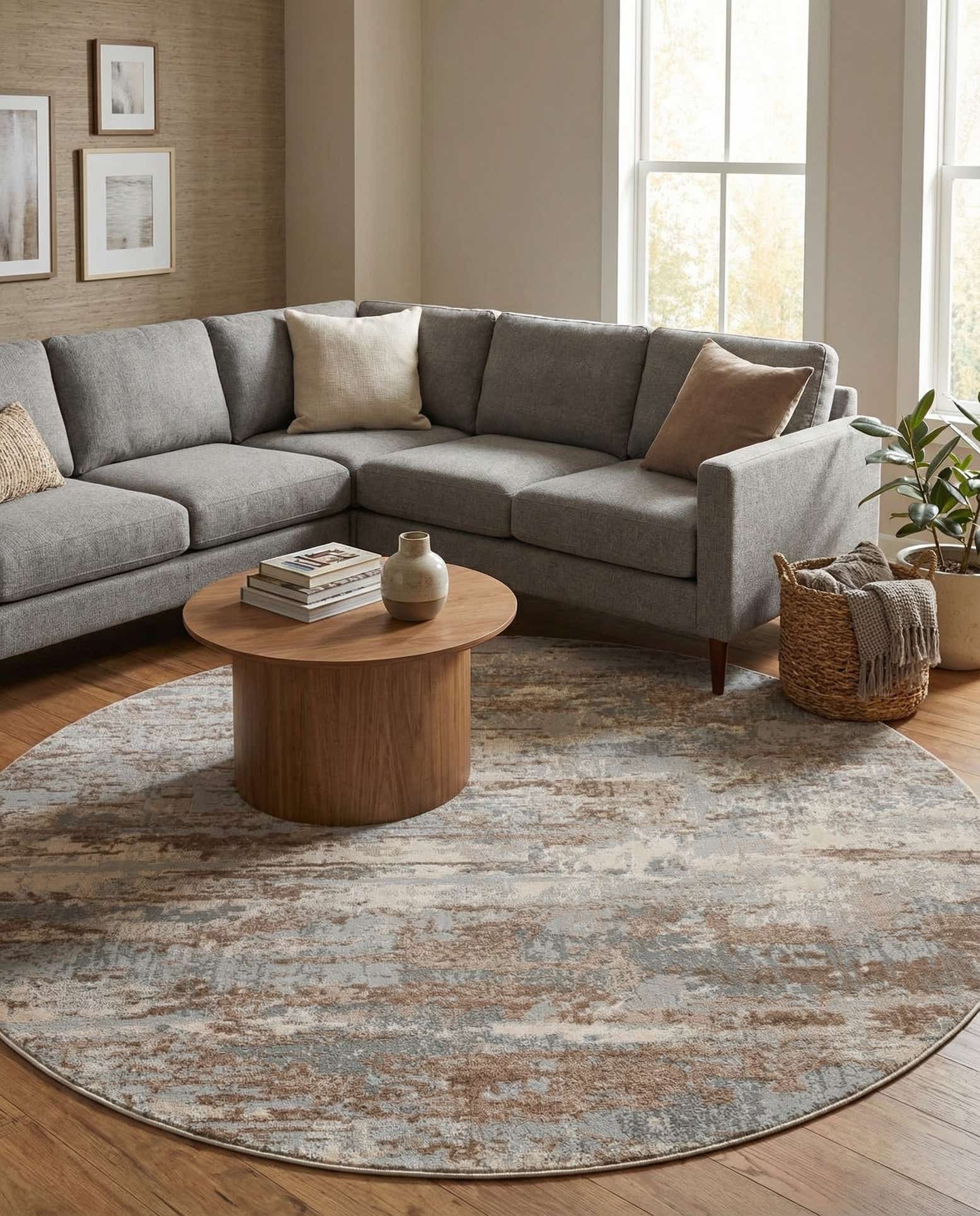 7' x 7' Caspian Round Rug