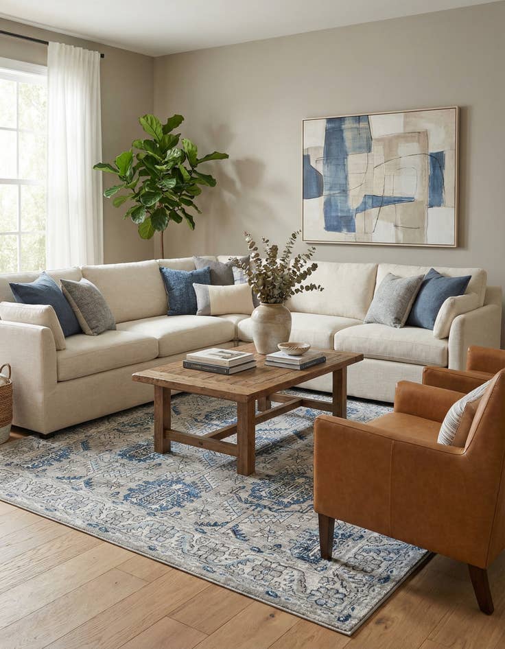 Detail image of 10' x 10' Nyla Square Rug