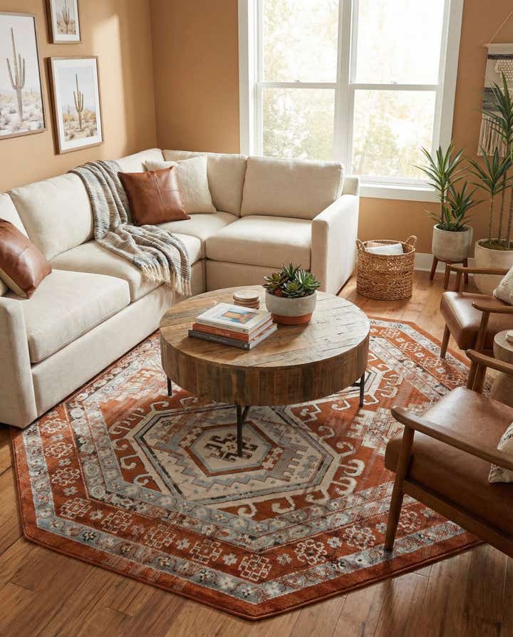 7' 10 x 7' 10 Charlotte Octagon Rug