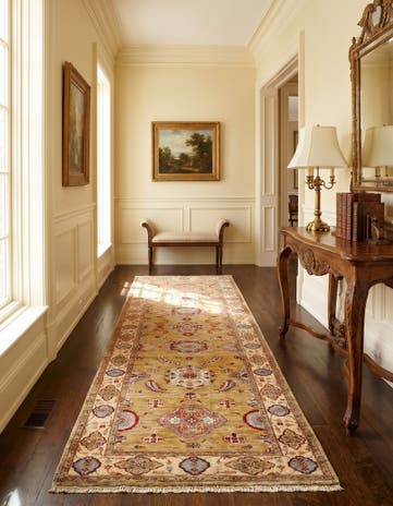 2' 11 x 10' 6 Hand Knotted Ariana Ziegler Runner Rug