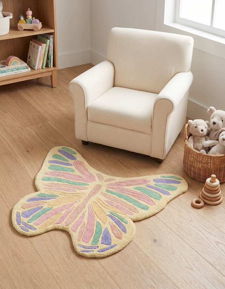 2' 7 x 2' 11 Playtime Kids Wool Free...