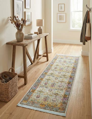 Light Blue Santiago Runner Rug