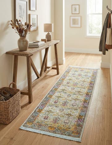 Light Blue Santiago Runner Rug