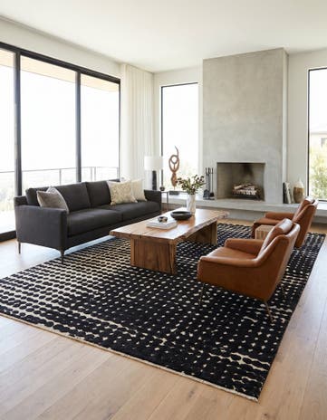 9' 10 x 13' 8 Hand Knotted Darya Wool Rug