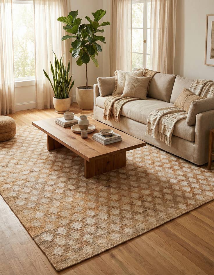 Detail image of 9' x 12'  Hand Woven Kala Handwoven Jute Rug