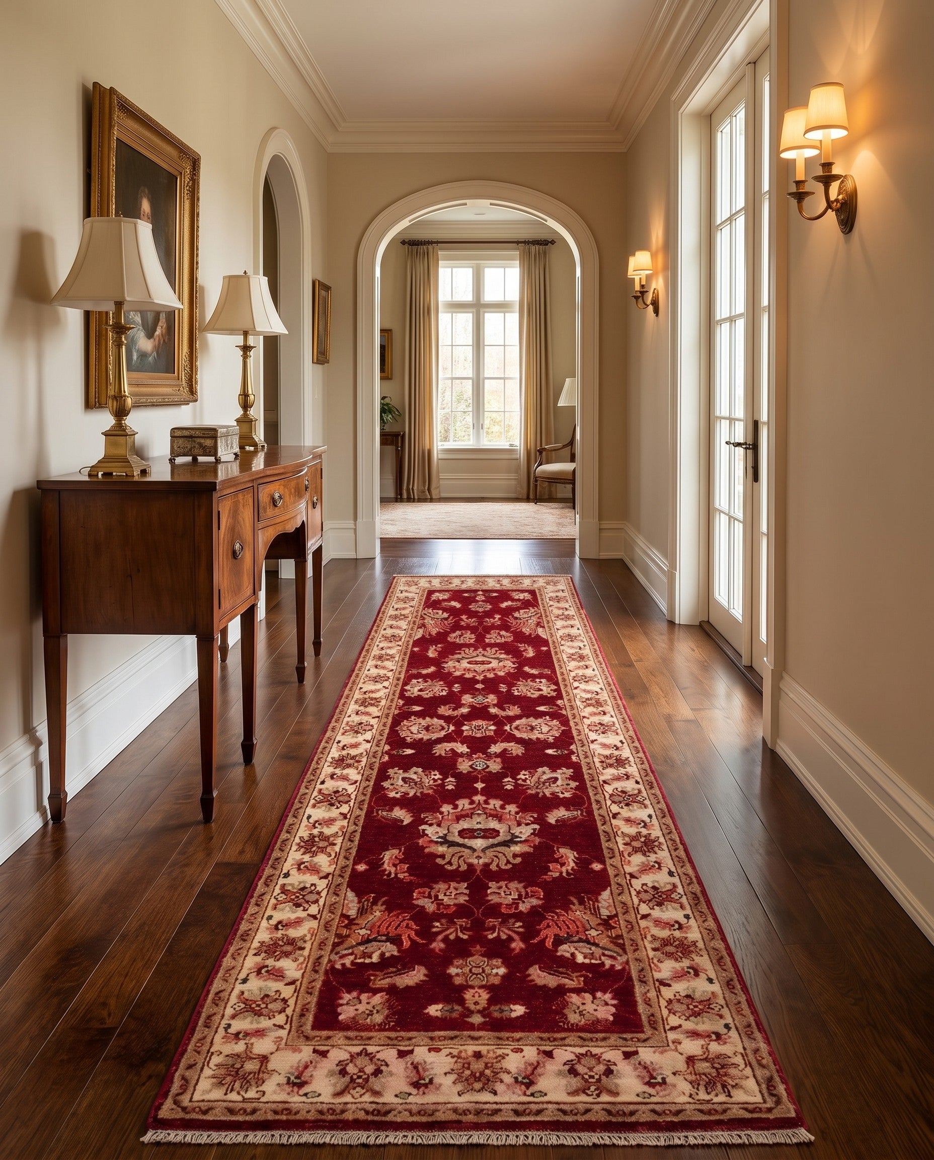2' 9 x 8' 6 Hand Knotted Peshawar Ziegler Runner Rug