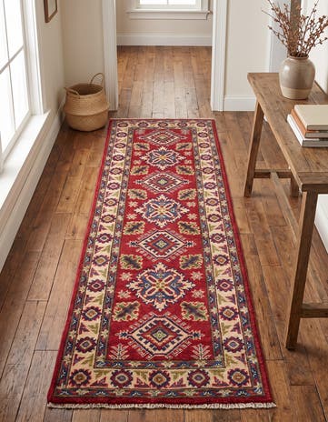 2' x 6' Hand Knotted Kazak Runner Rug