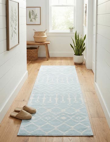 2' x 6' 7 Kasbah Trellis Runner Rug