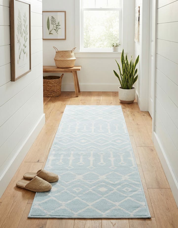 2' x 6' 7 Kasbah Trellis Runner Rug