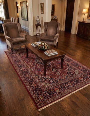 4' 4 x 6' 8 Kashan Rug