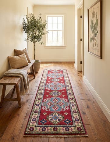 1' 11 x 6' 6 Hand Knotted Kazak Runner Rug