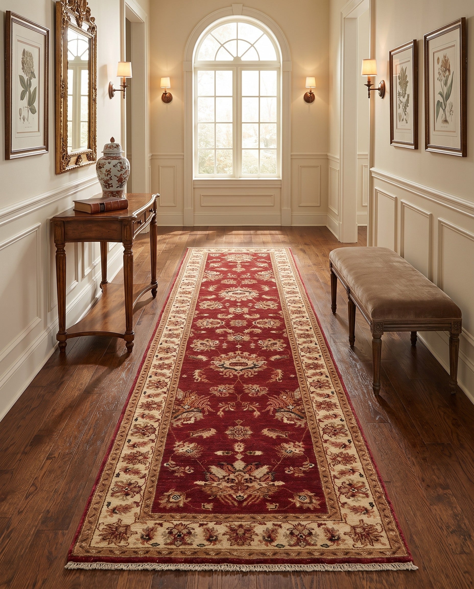 2' 8 x 10' Hand Knotted Ziegler Runner Rug